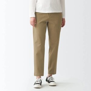muji women’s 4 way stretch chino Tapered pants size S 27 inches